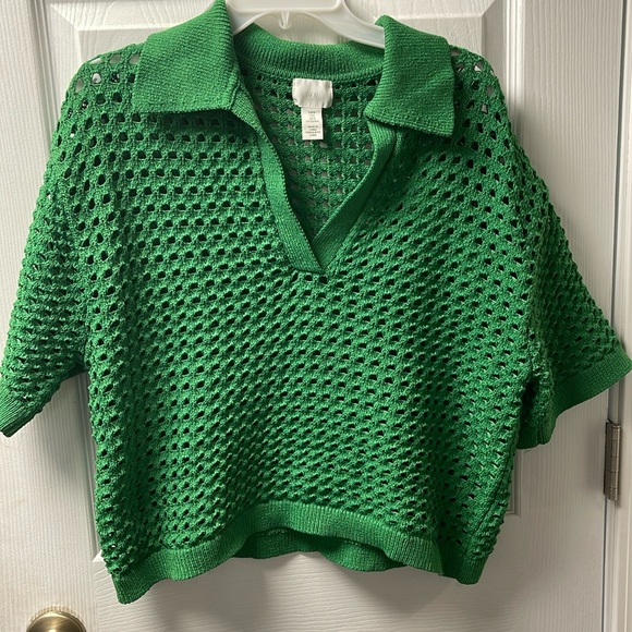 H&M Green Knit Sweater - Picture 1 of 5